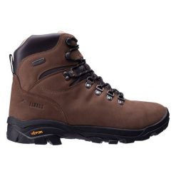 Buty Elbrus Sparow Mid Sympatex 92800623773 brązowe. Brązowe buty trekkingowe męskie z materiału, bez zapięcia, trekkingowe. Za 1,164.33 zł.
