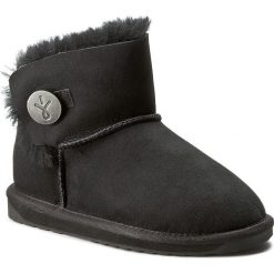 Buty EMU AUSTRALIA - Denman Mini W11255 Black. Czarne kozaki damskie Emu Australia, ze skóry, bez obcasa. W wyprzedaży za 409.00 zł.
