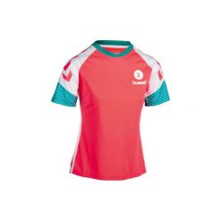 KOSZULKA do piłki ręcznej damska. T-shirty damskie HUMMEL, s, bez wzorów, bez kołnierzyka. W wyprzedaży za 59.99 zł.