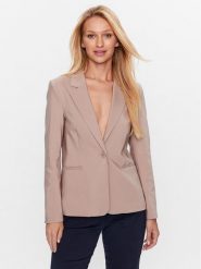 InWear Marynarka Zella 30108171 Beżowy Regular Fit. Brązowe marynarki i żakiety damskie InWear, bez wzorów, z syntetyku. Za 419.99 zł.