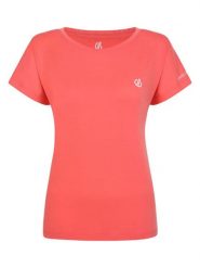 Dare 2b Koszulka sportowa "Persisting II Tee" w kolorze łososiowym rozmiar: 40. Pomarańczowe bluzki sportowe damskie Dare 2b, bez wzorów, z materiału, bez ramiączek. Za 79.03 zł.