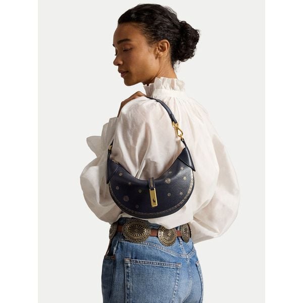 Torebka Polo Ralph Lauren. Niebieskie torebki klasyczne damskie Polo Ralph Lauren, bez wzorów, bez dodatków. Za 2,399.00 zł.