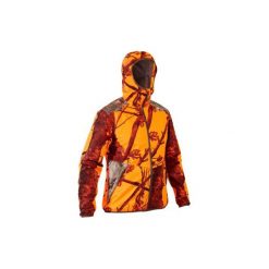 Kurtka myśliwska wodoodporna Light 500 camo Furtiv. Brązowe kurtki treningowe męskie SOLOGNAC, xl, bez wzorów, z materiału. Za 249.99 zł.