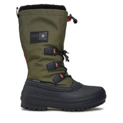 Śniegowce Helly Hansen. Zielone buty zimowe męskie Helly Hansen, bez zapięcia. Za 669.99 zł.