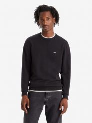 Levi's Sweter w kolorze czarnym rozmiar: S. Czarne swetry męskie Levi's, s, bez wzorów, z bawełny, bez kołnierzyka. Za 118.84 zł.