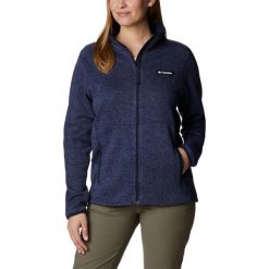 Damska bluza polarowa Columbia Weather z pełnym zamkiem błyskawicznym. Niebieskie bluzy bez kaptura damskie Columbia, m, z polaru. Za 488.00 zł.