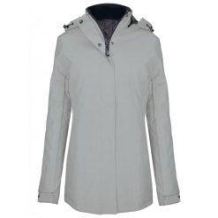 Parka dla kobiet Kariban. Szare parki damskie KARIBAN, na zimę, bez wzorów. Za 253.00 zł.