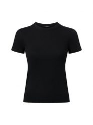Opus Koszulka - Samuna Kobiety Bawełna czarny, 42. Czarne t-shirty damskie Opus, bez wzorów, z bawełny, bez kołnierzyka. Za 179.95 zł.
