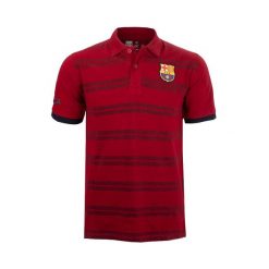 Koszula z kołnierzykiem męska Barcelona. Czerwone koszule męskie FC Barcelona, m, bez wzorów, bez kołnierzyka, bez ramiączek. Za 187.63 zł.