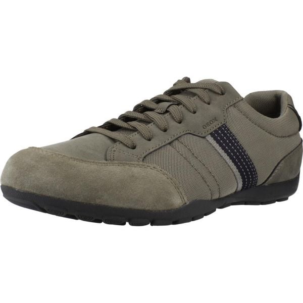 Buty GEOX U RAVEX Zielony. Zielone buty trekkingowe męskie Geox, z syntetyku, bez zapięcia, trekkingowe. Za 258.99 zł.