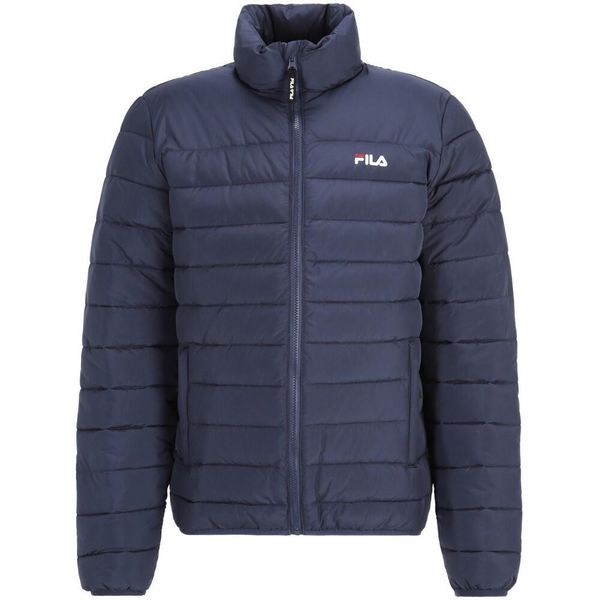 Męska Ocieplana Kurtka Butzbach. Niebieskie kurtki męskie Fila, l, bez wzorów, z puchu, sportowe, bez kaptura. Za 428.99 zł.