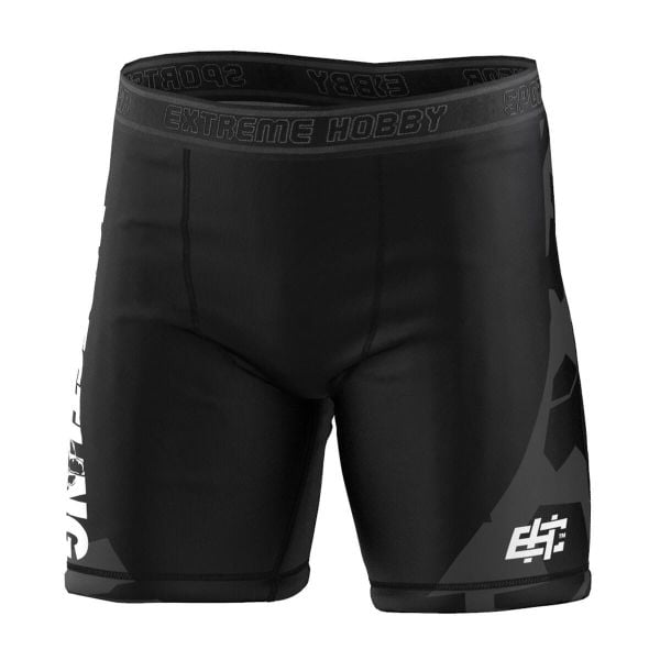 Spodenki Vale Tudo do MMA męskie EXTREME HOBBY BOLD WRESTLING. Czarne szorty męskie EXTREME HOBBY, z elastanu, bez kołnierzyka. Za 168.00 zł.
