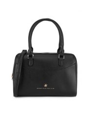 Beverly Hills Polo Club Torebka BHPC-C-006-07 Czarny. Czarne torebki klasyczne damskie Beverly Hills Polo Club, bez wzorów, z tworzywa sztucznego, bez dodatków. Za 219.99 zł.