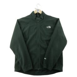 Second life - Kurtka polarowa męska WindWall czarna - Jak nowy. Czarne kurtki męskie The North Face, l, bez wzorów, z materiału, klasyczne, bez kaptura. Za 212.96 zł.