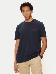 U.S. Polo Assn. T-Shirt MUP3617 Granatowy Regular Fit. Niebieskie koszulki polo męskie U.S. Polo Assn., m, bez wzorów, z bawełny, bez ramiączek. Za 109.99 zł.
