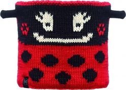 Komin zimowy dla dzieci Buff Ladybug polarowy czerwony. Czarne szaliki dziecięce Buff, z materiału, bez ramiączek. Za 35.49 zł.