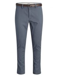 Jack & Jones Spodnie chino "Pstmarco" w kolorze niebieskim rozmiar: W32/L34. Niebieskie spodnie materiałowe męskie Jack & Jones, bez wzorów, ze skóry. Za 134.95 zł.