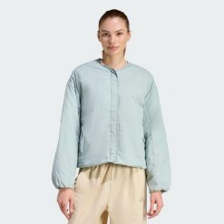 Kurtka All Szn Liner Jacket. Zielone kurtki damskie Adidas, bez wzorów, bez kaptura. Za 439.00 zł.