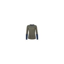 VAUDE damska koszulka z długim rękawem zielona oliwkowa. Niebieskie bluzki damskie Vaude, bez wzorów, bez kołnierzyka. Za 560.95 zł.