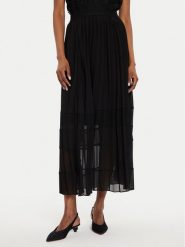 Morgan Spódnica plisowana 232-JILA Czarny Regular Fit. Czarne spódniczki damskie Morgan, bez wzorów, z syntetyku, plisowane. Za 179.99 zł.