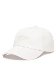 Tommy Jeans Czapka z daszkiem Script AW0AW17815 Biały. Białe czapki z daszkiem damskie Tommy Jeans, bez wzorów, z bawełny. Za 104.99 zł.