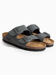 Sunbay Klapki "Balmain" w kolorze szarym rozmiar: 38. Szare klapki damskie Sunbay, bez wzorów, bez obcasa. Za 158.84 zł.