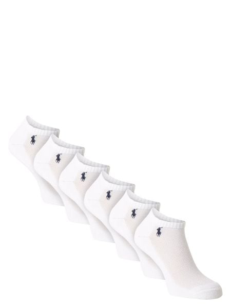 Polo Ralph Lauren Skarpety pakowane po 6 szt. Kobiety drobna dzianina biały, ONE SIZE. Białe skarpetki damskie Polo Ralph Lauren, bez wzorów, z dzianiny. Za 199.95 zł.