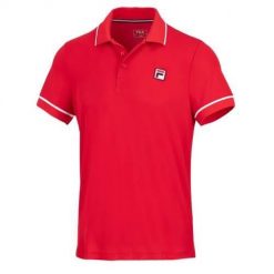 Koszulka sportowa męska Fila New Court. Czerwone t-shirty sportowe męskie Fila, m, z poliesteru, bez ramiączek. Za 362.00 zł.