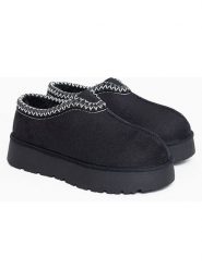 ISLAND BOOT Botki "Ilden" w kolorze czarnym rozmiar: 38. Czarne botki damskie Island Boot, z materiału, bez obcasa, na platformie, bez zapięcia. Za 161.34 zł.