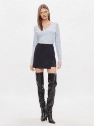 Tommy Hilfiger Sweter WW0WW40098 Błękitny Regular Fit. Niebieskie swetry klasyczne damskie Tommy Hilfiger, xs, z syntetyku, bez kołnierzyka. Za 309.99 zł.