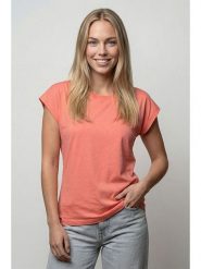 Alife and kickin Koszulka "Sigrid" w kolorze koralowym rozmiar: XS. Czerwone t-shirty damskie Alife and Kickin, xs, bez wzorów, z bawełny, bez kołnierzyka. Za 43.99 zł.