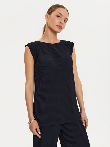 Max Mara Leisure Bluzka Cambusa 24269460 Granatowy Regular Fit. Niebieskie bluzki damskie Max Mara Leisure, m, bez wzorów, z syntetyku, bez ramiączek. Za 339.99 zł.
