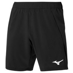 Spodenki do biegania męskie Mizuno 8 In Flex. Czarne szorty męskie Mizuno, bez kołnierzyka. Za 129.99 zł.