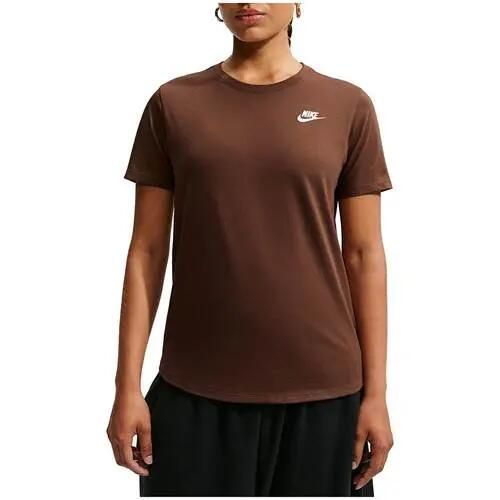 Koszulka sportowa damska Nike DX7902259CACAOWOW. Brązowe topy sportowe damskie Nike, l, bez wzorów, bez ramiączek. Za 229.00 zł.
