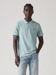 Levi's Koszulka polo w kolorze błękitnym rozmiar: S. Niebieskie koszulki polo męskie Levi's, s, bez wzorów, z bawełny, bez ramiączek. Za 74.28 zł.
