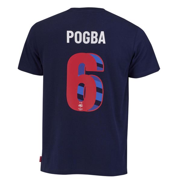 Koszulka France Pogba N°6 2022/23. Niebieskie t-shirty sportowe męskie FFF, l, z bawełny, bez ramiączek, do piłki nożnej. Za 106.50 zł.