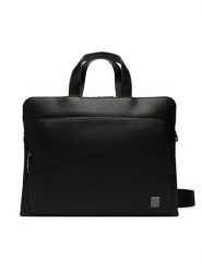 Calvin Klein Torba na laptopa Emblem Hw Commuter LV04D3290G Czarny. Czarne torby na laptopa damskie CALVIN KLEIN, bez wzorów, ze skóry. Za 649.99 zł.