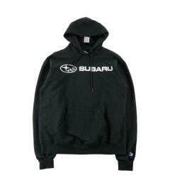 Second life - Bluza z kapturem męska Subaru czarna - Jak nowy. Czarne bluzy z kapturem męskie CHAMPION, m, z materiału. Za 106.46 zł.