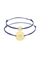 Elli Damski motyw podstawowy kwiaty życia w srebrze próby 925 Sterling Silver pozłacany różowym złotem Bransoletki 1 ct. Czerwone bransoletki damskie Elli, pozłacane. Za 168.99 zł.