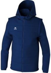 Kurtka Erima Team z odpinanymi rękawami niebieska. Niebieskie kurtki męskie Erima, s, bez wzorów, z materiału, bez kaptura. Za 321.50 zł.