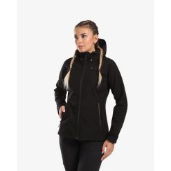Damska kurtka softshell Kilpi RAVIA-W. Czarne kurtki damskie Kilpi, s, bez wzorów, z softshellu, bez kaptura. Za 318.77 zł.