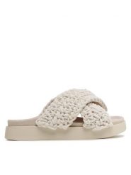 Inuikii Klapki Woven 70104-105 Biały. Białe klapki damskie Inuikii, bez wzorów, z materiału, bez obcasa. Za 1,029.00 zł.