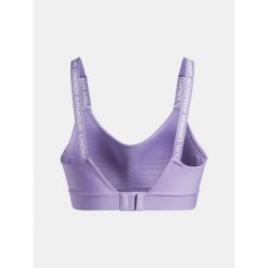Biustonosz Under Armour Infinity Mid. Fioletowe biustonosze sportowe damskie Under Armour, bez wzorów. Za 179.99 zł.