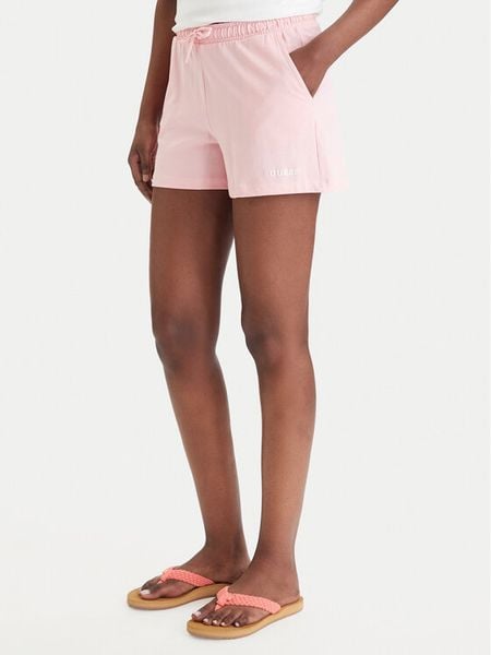 Guess Szorty sportowe E6GD01 KCRZ1 Różowy Regular Fit. Czerwone spodenki sportowe damskie Guess, s, z bawełny. Za 179.99 zł.