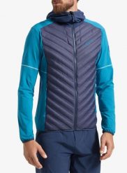 Kurtka do biegania La Sportiva Koro Jacket. Niebieskie kurtki treningowe męskie La Sportiva, na zimę, s, bez wzorów, z elastanu, do biegania, primaloft. Za 786.49 zł.