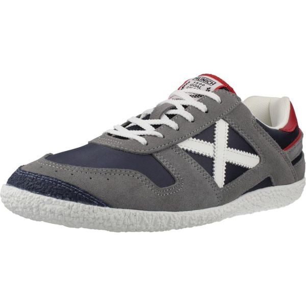 Buty MUNICH GOAL 1634 Szary. Szare buty trekkingowe męskie munich, ze skóry, bez zapięcia, trekkingowe. Za 532.99 zł.