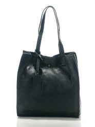 Lia Biassoni Skórzana torebka "Busento" w kolorze czarnym - 28 x 38 x 12 cm rozmiar: onesize. Czarne torebki klasyczne damskie Lia Biassoni, bez wzorów, z materiału, bez dodatków. Za 217.99 zł.