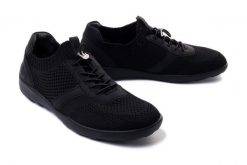 RIEKER REMONTE R3511-01 black, półbuty damskie. Czarne półbuty damskie Rieker Remonte, bez wzorów, bez obcasa. Za 159.95 zł.