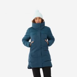 Kurtka narciarska damska Wedze 500 Warm Long. Niebieskie kurtki damskie WED'ZE, xl, bez wzorów, bez kaptura, narciarskie. Za 599.99 zł.