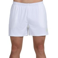 Short Bullpadel Lijar. Białe szorty męskie bullpadel, bez wzorów, z jersey. Za 157.35 zł.